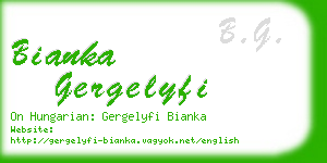 bianka gergelyfi business card